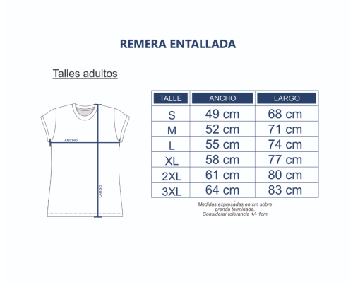 Remera JERSEY ENTALLADA