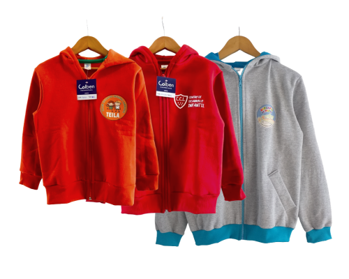Campera de algodón con frisa CON LOGO - Uniforme escolar